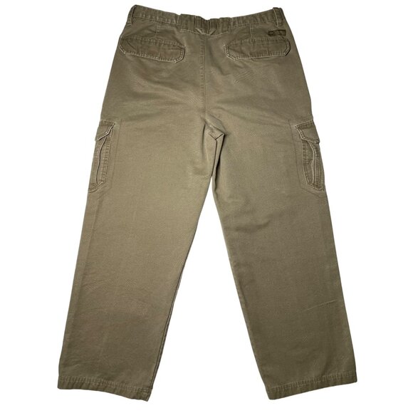 Columbia Men' Khaki Tan Cargo Pants Size 34 Relaxed Fit 100% Cotton Durable - Picture 13 of 15